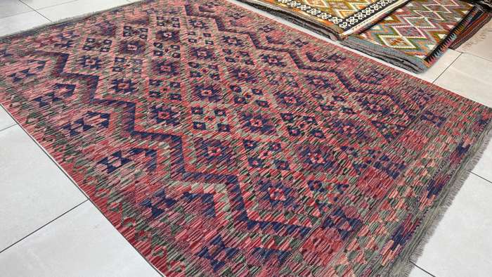 Afghan Chobi Kilim 244cm x 179cm Hand Made