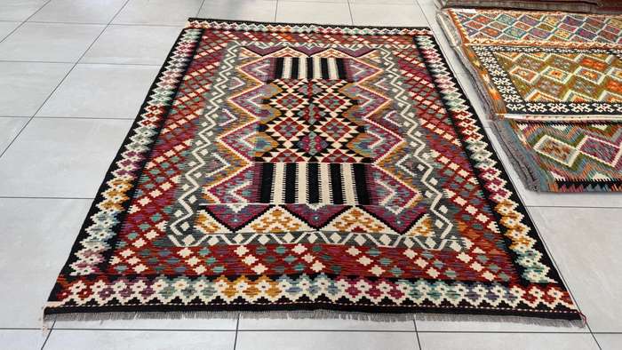 Afghan Chobi Kilim 244cm x 186cm Hand Made