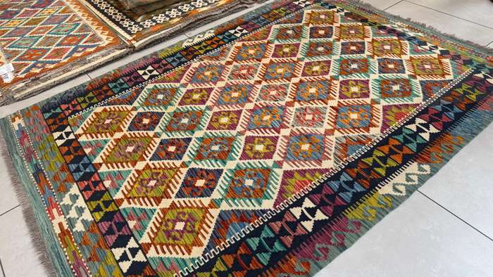 Afghan Chobi Kilim 204cm x 147cm Hand Made