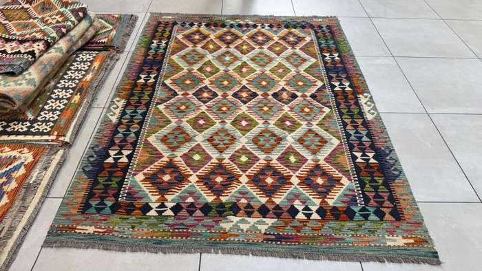 Afghan Chobi Kilim 200cm x 152cm Hand Made