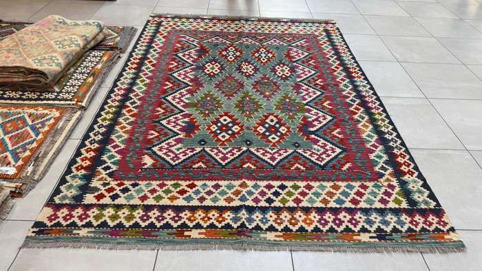 Afghan Chobi Kilim 287cm x 203cm Hand Made