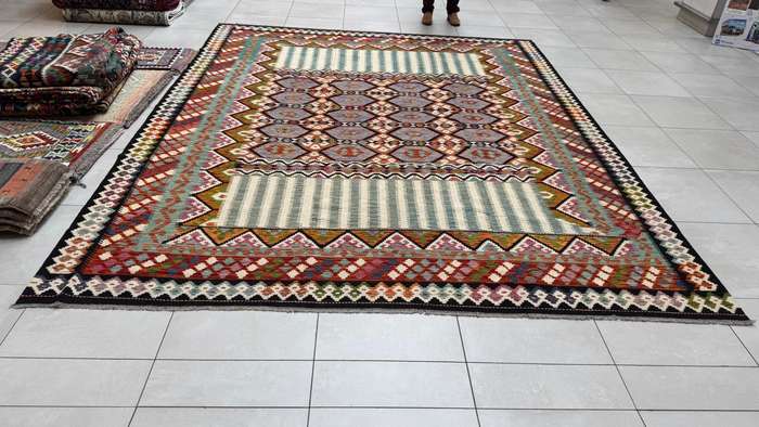 Afghan Chobi Kilim 390cm x 322cm Hand Made