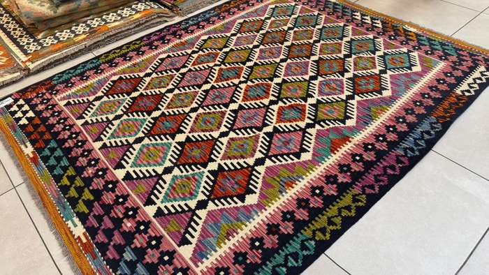 Afghan Chobi Kilim 194cm x 150cm Hand Made