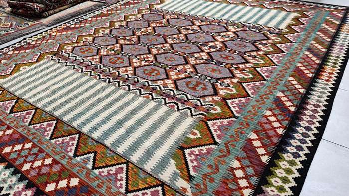 Afghan Chobi Kilim 390cm x 322cm Hand Made
