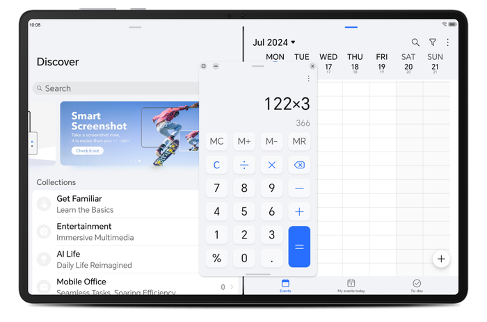 Smart Screen Split, Multi Tasks on One Screen.