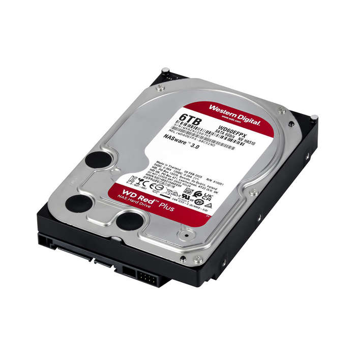 3.5" 6TB Western-Digital Red Plus Internal NAS Hard Drive