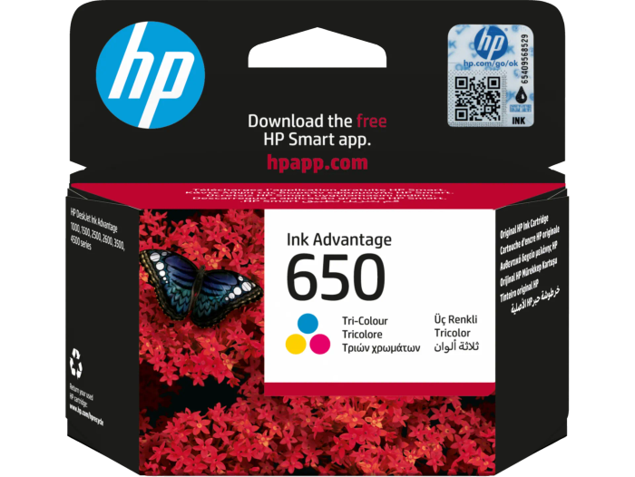 HP 650 Tri-color Original Ink Cartridge