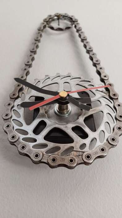 Chain and Sprocket Wall Clock
