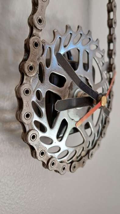 Chain and Sprocket Wall Clock