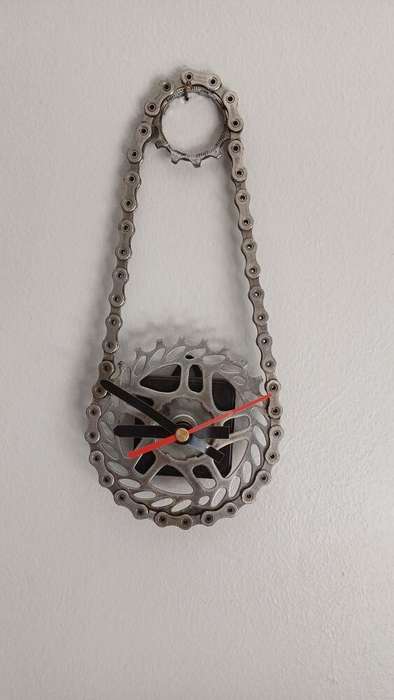 Chain and Sprocket Wall Clock