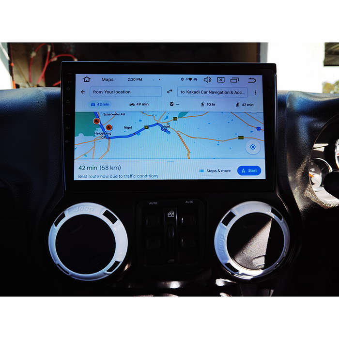 Jeep Wrangler 2011 - 2018 10 Inch Android GPS Navigation Radio with Carplay