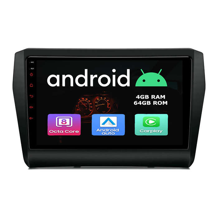 Suzuki Swift 2018 - 2024 GPS Android Navigation Bluetooth Radio With Carplay
