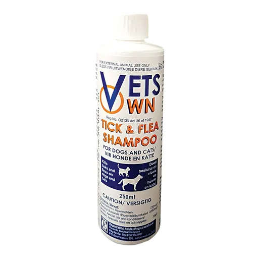 Vets Own Tick & Flea Shampoo 250ml