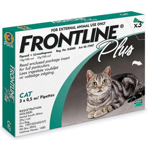 FRONTLINE Plus for Cats x3