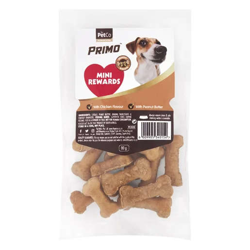 PRIMO MINI REWARD BISCUITS 80G
