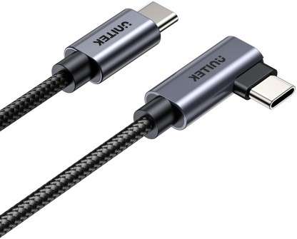 Unitek USB Type C To USB Type C 0.5 m C14123Bk 100W USB Type-C Nylon Cable 0.5M  (Compatible with...
