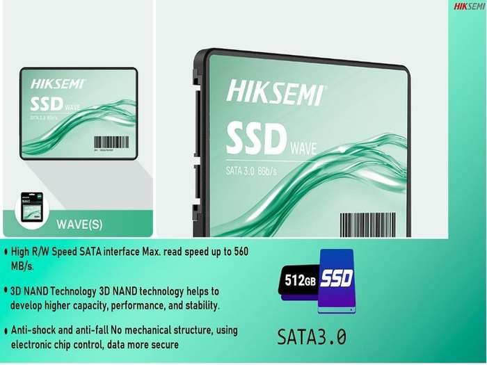 Hiksemi Wave(s) 2.5 512gb Sataiii SSD