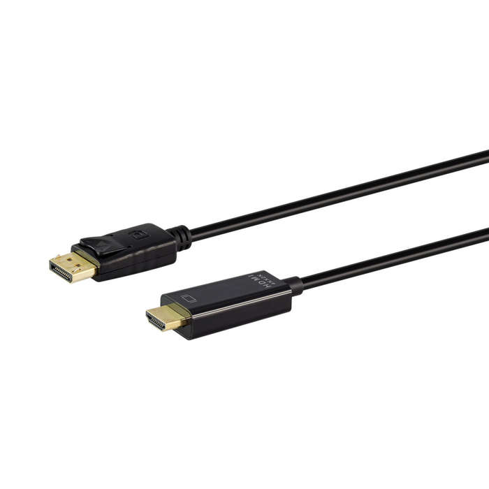 1.8M 4K DISPLAYPORT MALE TO HDMI MALE CABLE