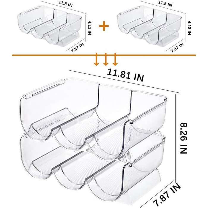 Kithi Group Wine and Water Bottle Organizer