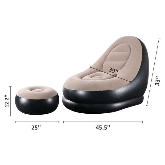 Lazy Inflatable relaxation sofa couch with Household air Pump