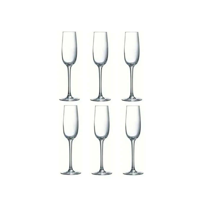 Pack of 6 Champagne Flutes