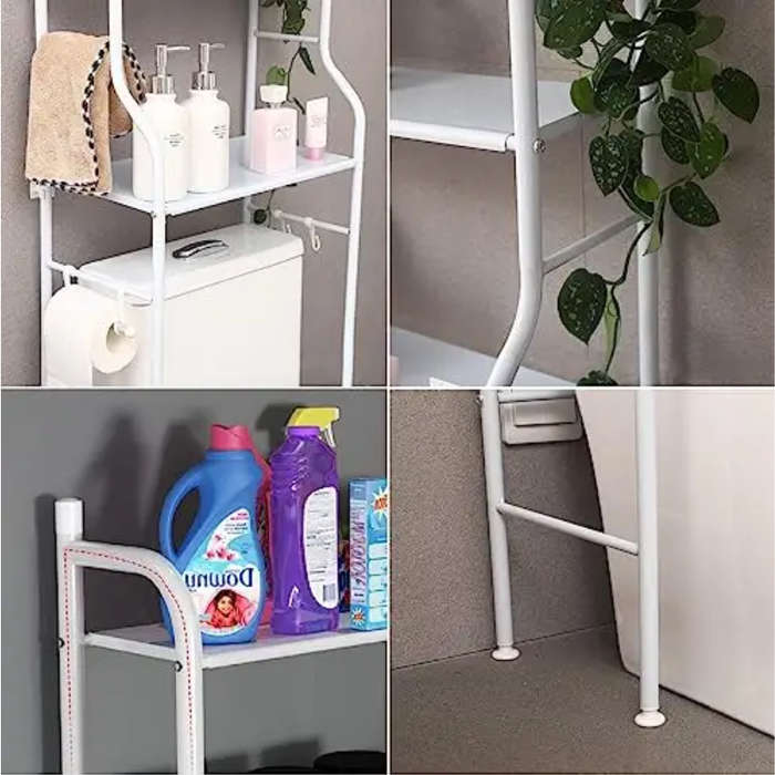 Toilet Storage Metal Racks Bath Towel Rail Rack Home Shelf