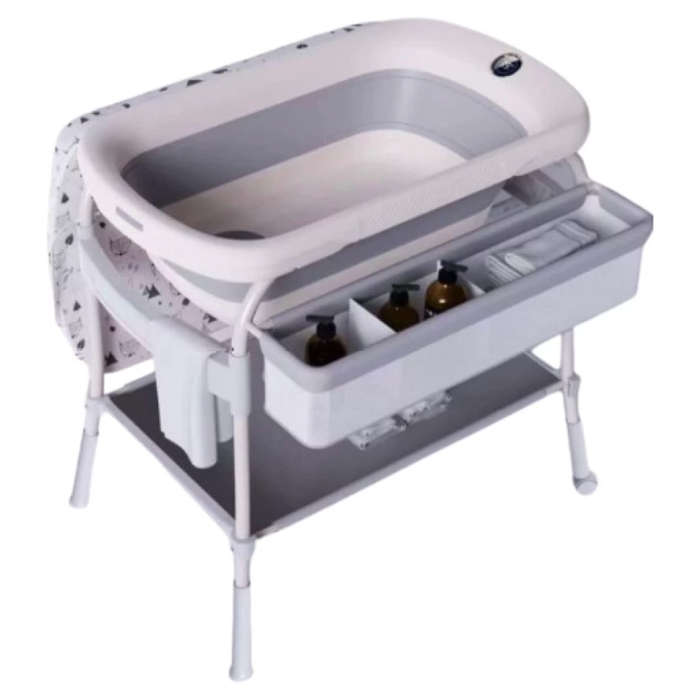 Multifunction Baby Nursing Changing Table With Fold Bathtub