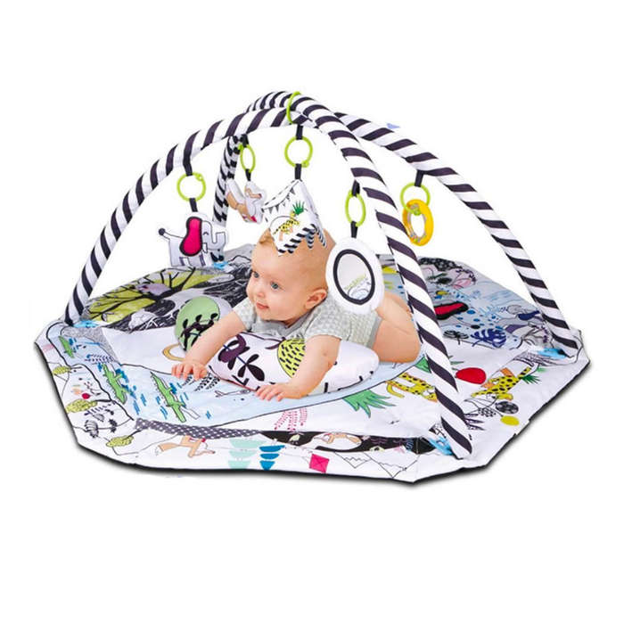 4 in 1 Newborn Baby Activity Gym Play Mat and Ball Pit