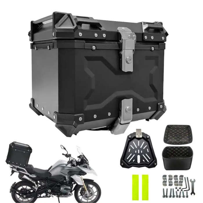 Universal 45L Motorcycle Luggage Trunk  Waterproof & Secure