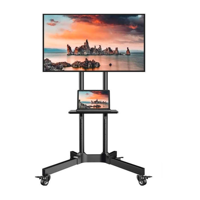 32''-65'' Mobile TV Cart Floor Stand Mount