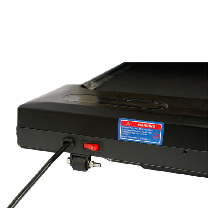 Black Portable Folding Electric Treadmill for Home Fitness