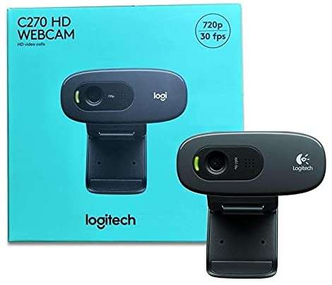 Logitech C270 HD 720P Webcam With Noise Reducing Mic