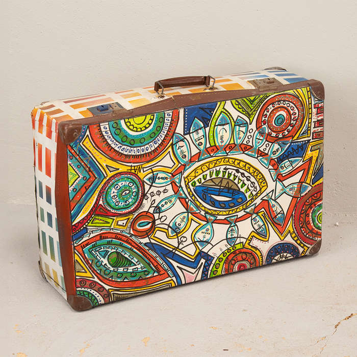 Doodle Art Suitcase