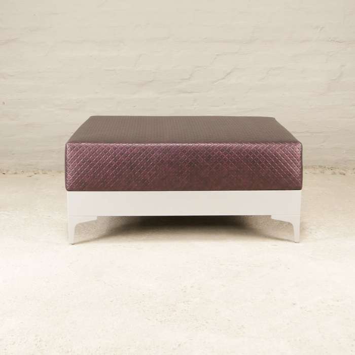 Burgundy Ottoman
