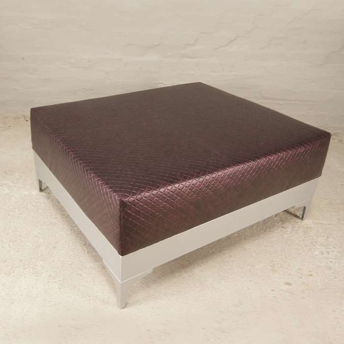 Burgundy Ottoman