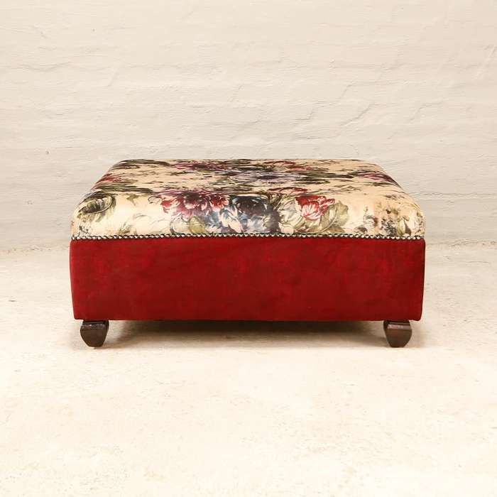 Ottoman in Warwick Velvet