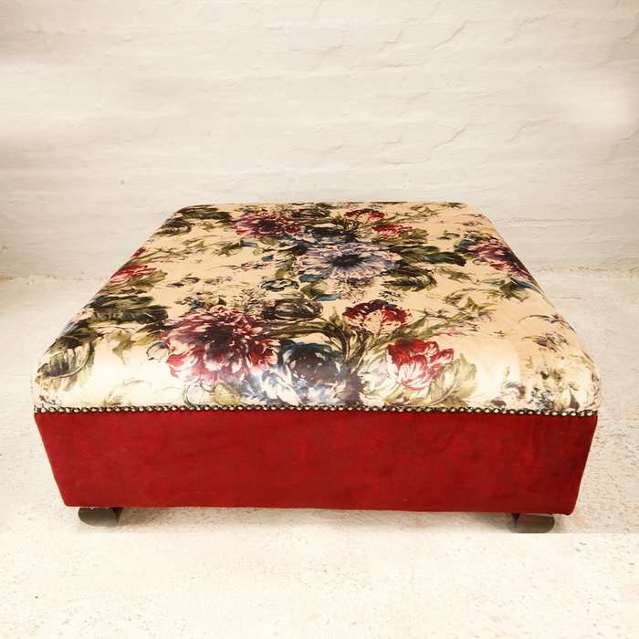 Ottoman in Warwick Velvet