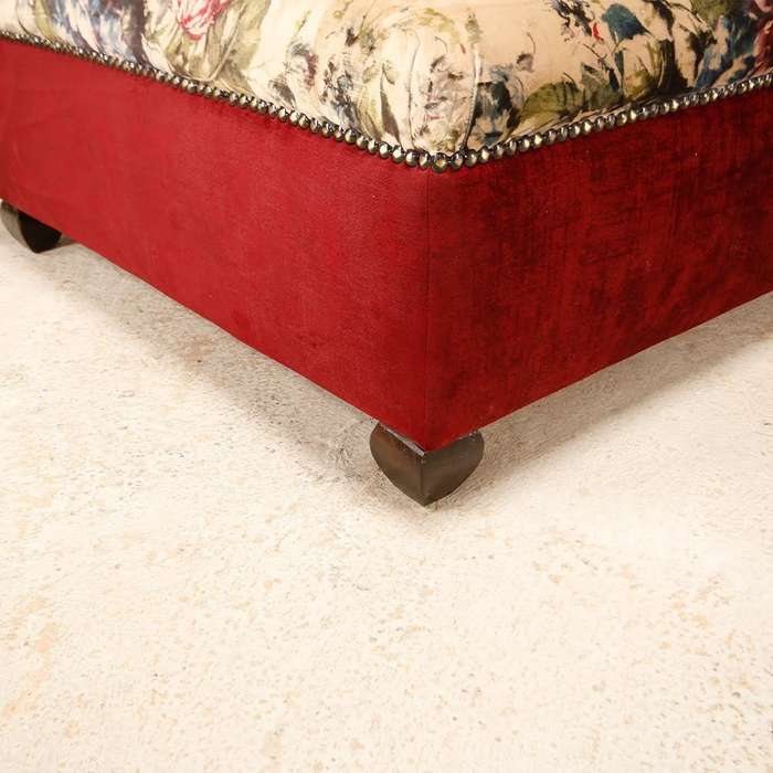 Ottoman in Warwick Velvet