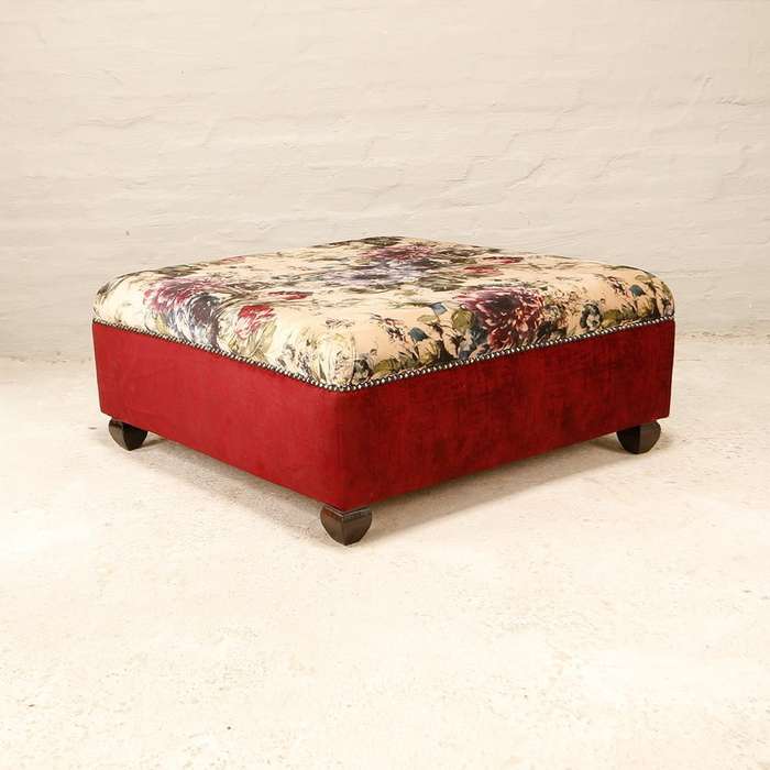 Ottoman in Warwick Velvet