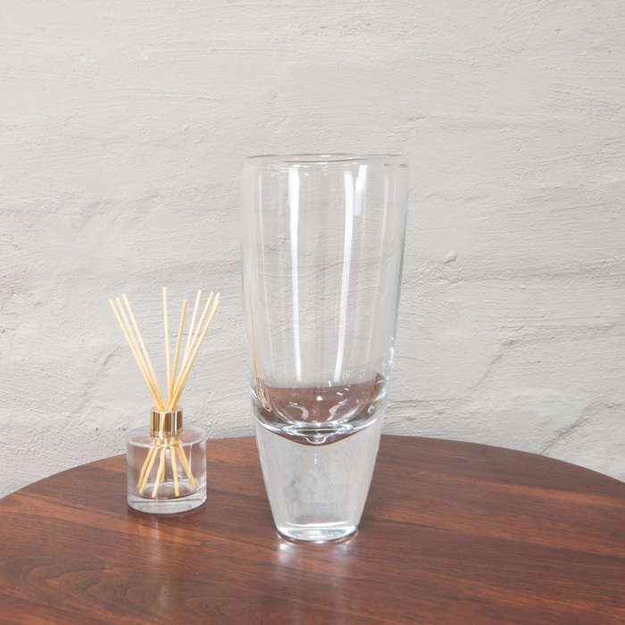 Clear glass Vase heavy base