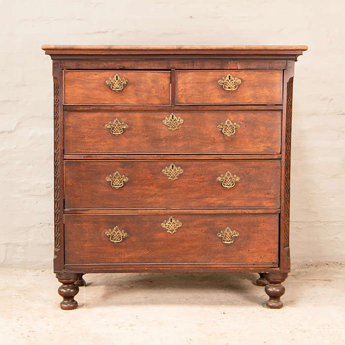 Chippendale Tall Boy Mahogany