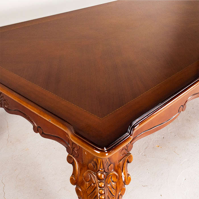 Dining Table with Inlaid Edge