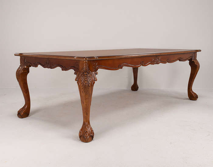 Dining Table with Inlaid Edge