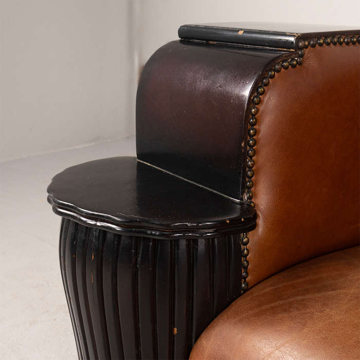 Art Deco Leather Armchairs