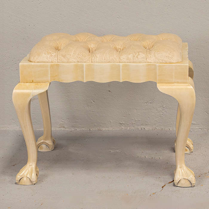 Dressing Table Stool Ivory