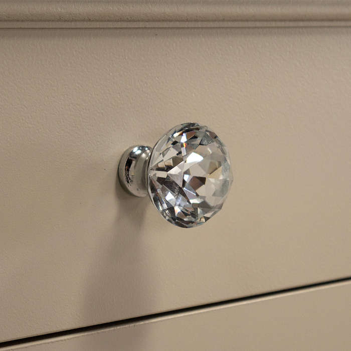 Grey Headboard and Pedestals