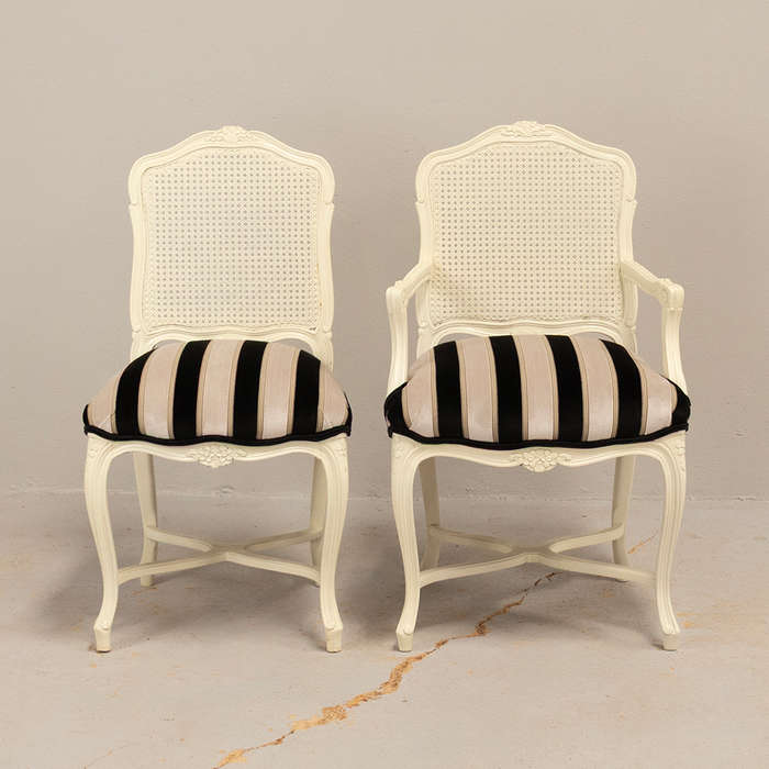 French Rattan Chairs