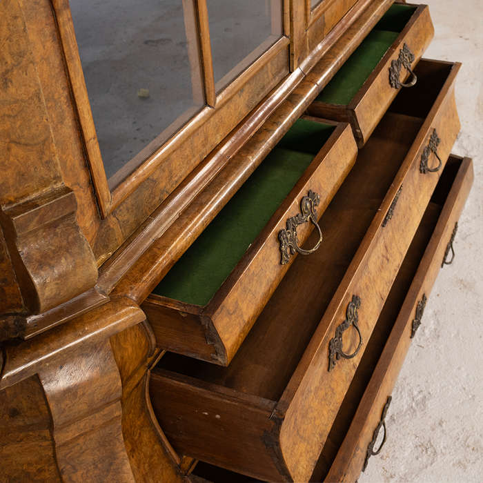 Dutch Walnut Vitrine
