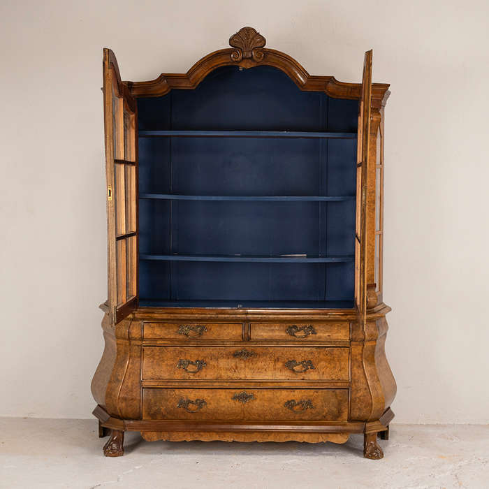 Dutch Walnut Vitrine