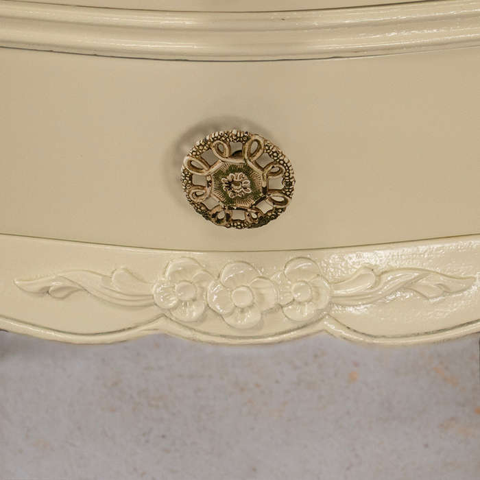 French Style Headboard and Pedestals
